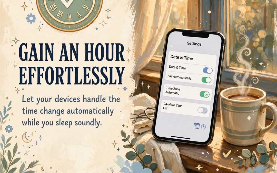 π°οΈ Fall Back Without the Fuss: Make Sure Your Phone and Computer Change Their Own Clocks on Nov. 1