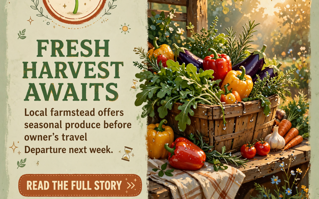 🌱 Fresh Garden Harvest Available Before Alaska Trip