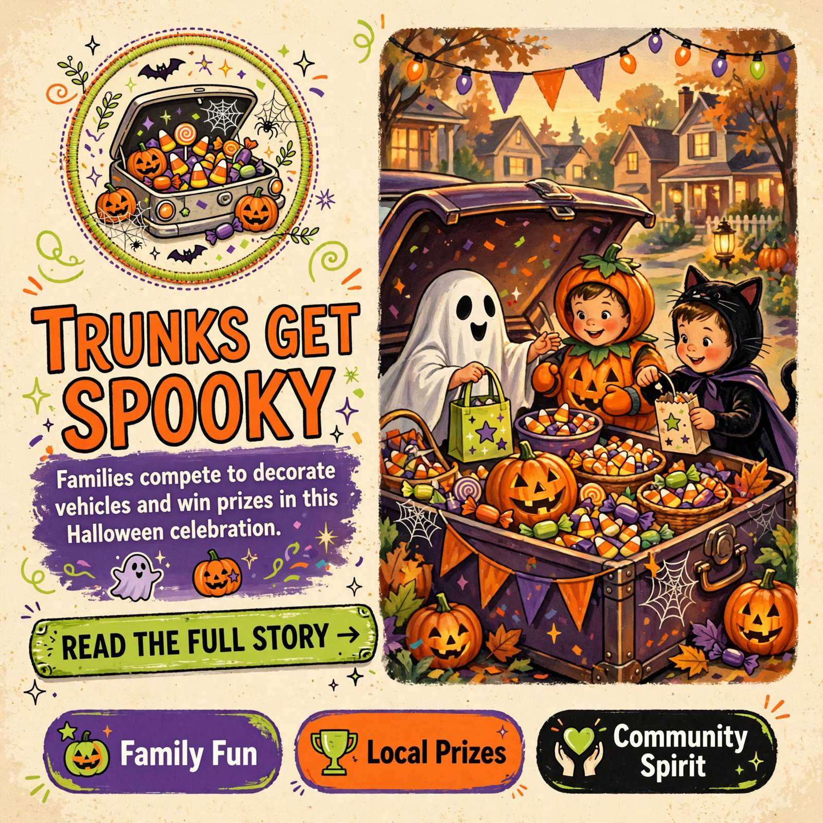 Featured image for "🎃 Trunk or Treat Decorating Contest Comes to Stonewood Bluff in McMinnville"