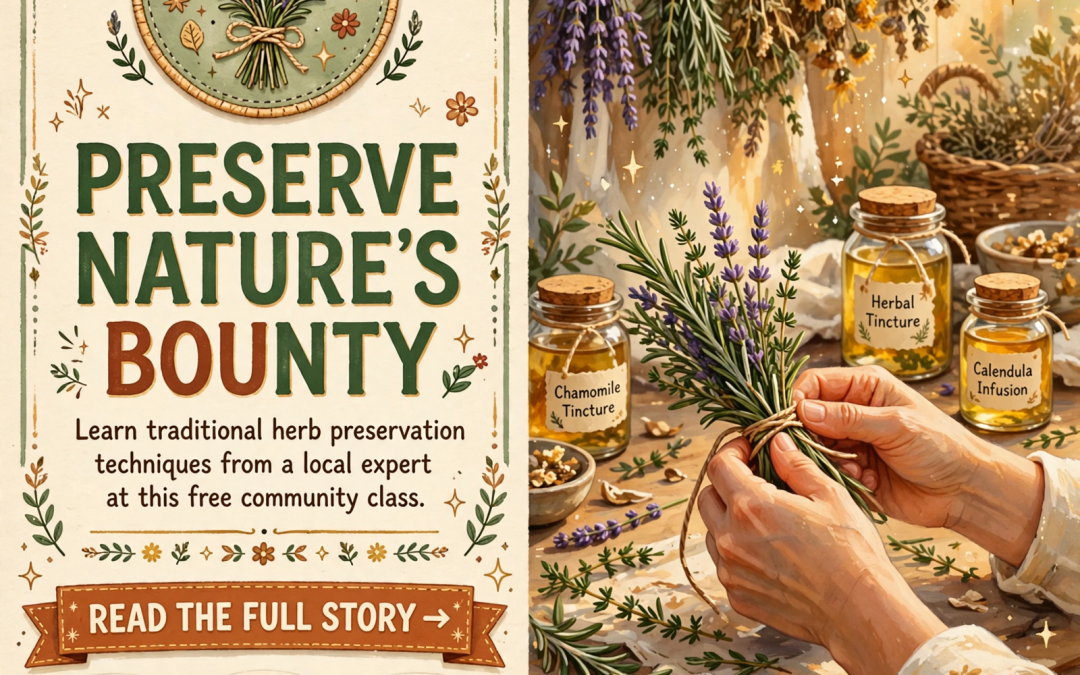 🌿 Free Class on Preserving Native Plants and Herbs Comes to Dayton