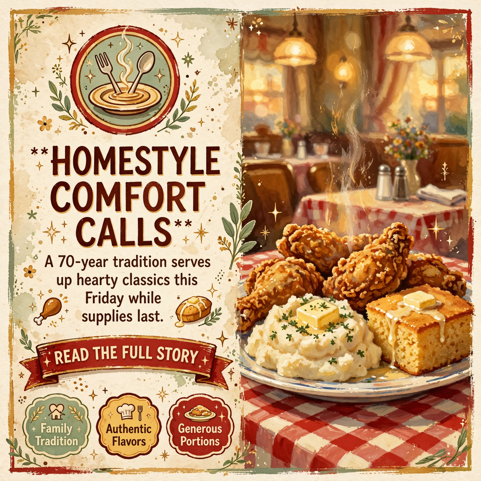 Dixie Freeze Serves Up Homestyle Comfort Food Special – Friday, October 23 🍽️ — Featured Image Featured image for "Dixie Freeze Serves Up Homestyle Comfort Food Special - Friday, October 23 🍽️"