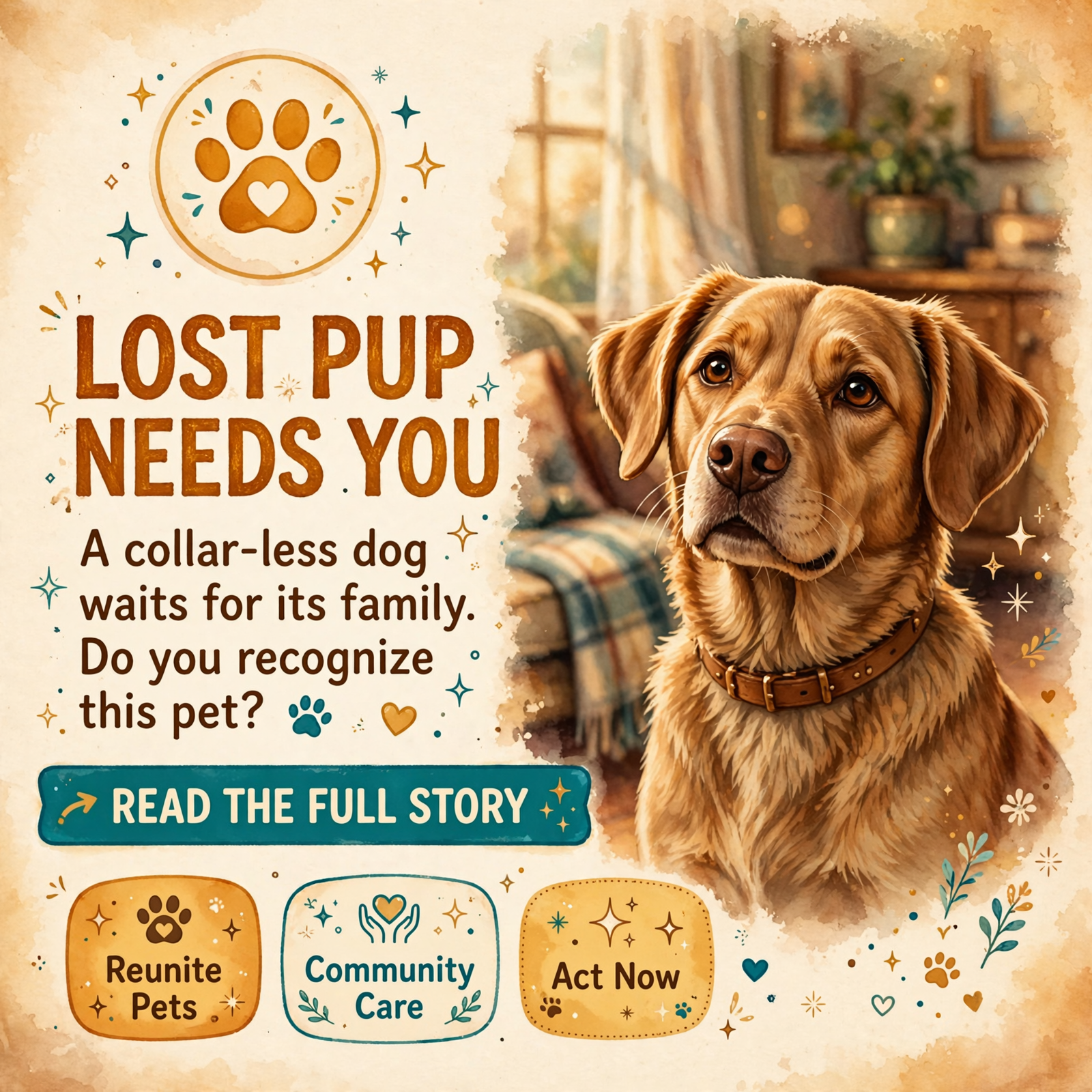Featured image for "🐕 Found Dog Seeking Owner - No Collar Tag"
