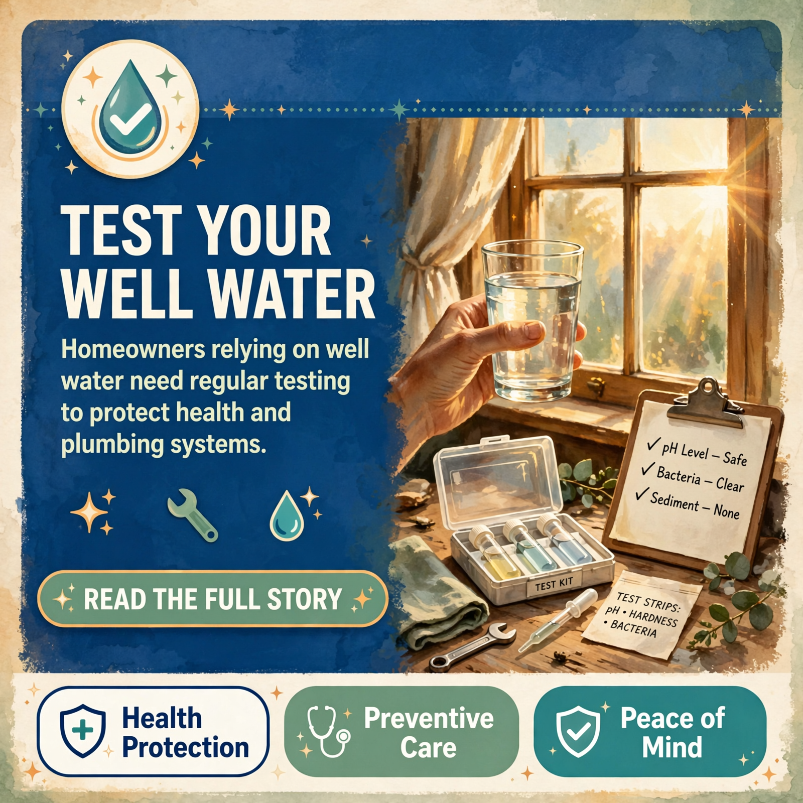 Featured image for "💧 Well Water Safety in Chattanooga: When to Test and What to Know"