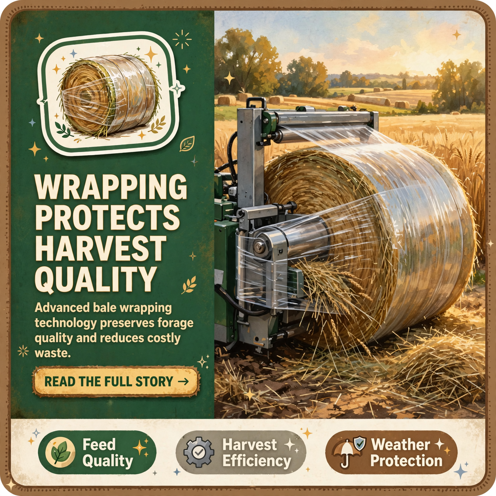 Featured image for "🌾 KUHN OptiWrap® OWR 6000 Bale Wrapper Offers Efficient Forage Protection"