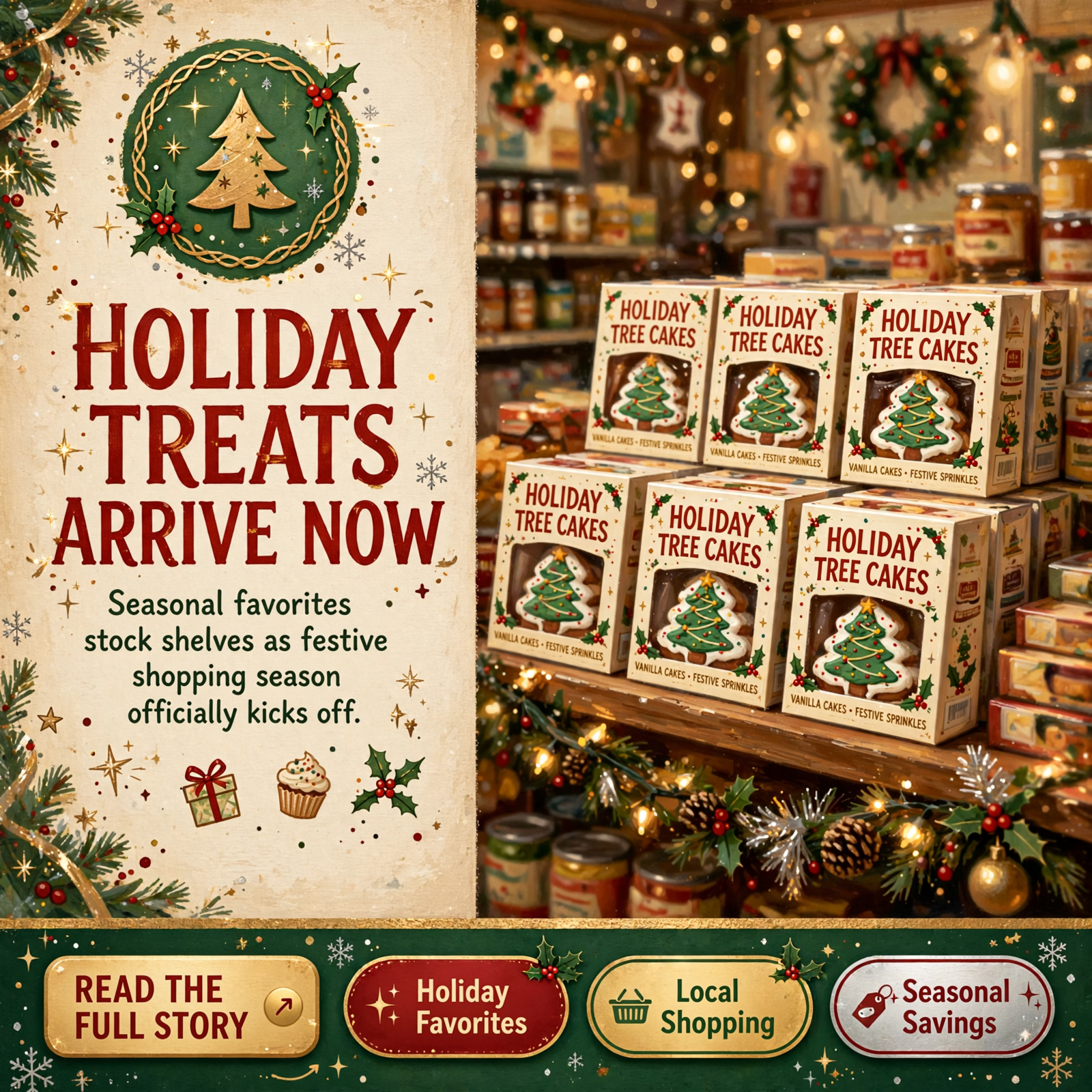 Featured image for "🎄 Little Debbie Christmas Cakes Arrive at Floyd's Cash Saver in Sparta"