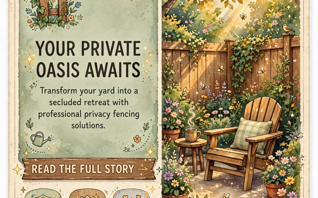 🏡 Transform Your Backyard with a Privacy Fence
