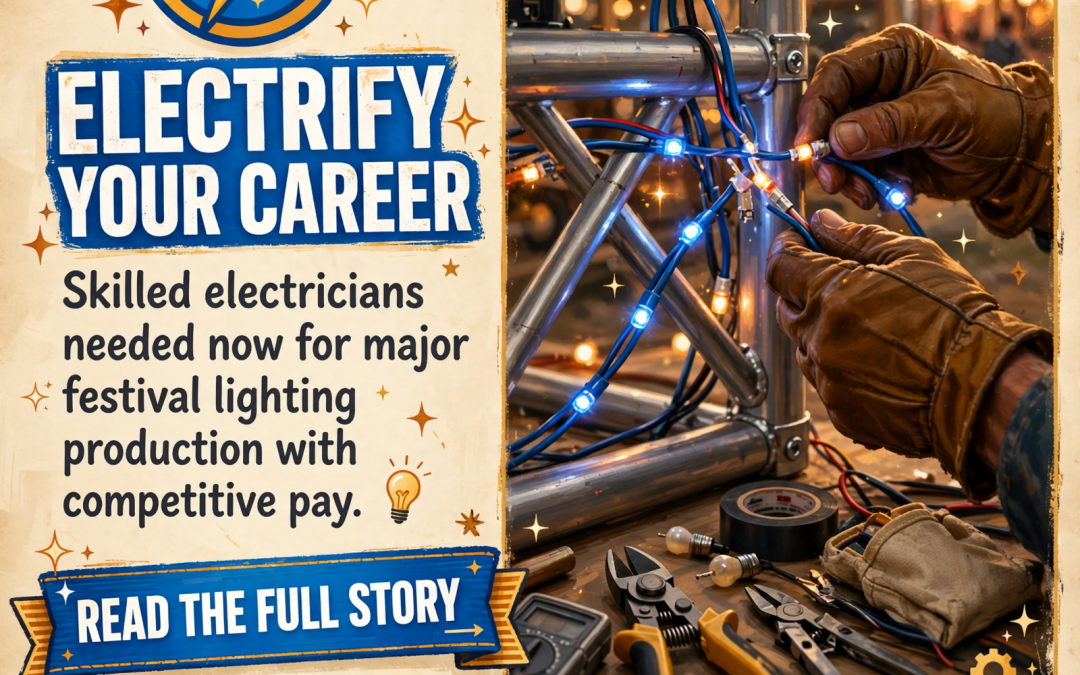 ⚡ Labor Finders Chattanooga Hiring Electricians for Asian Lantern Festival Project