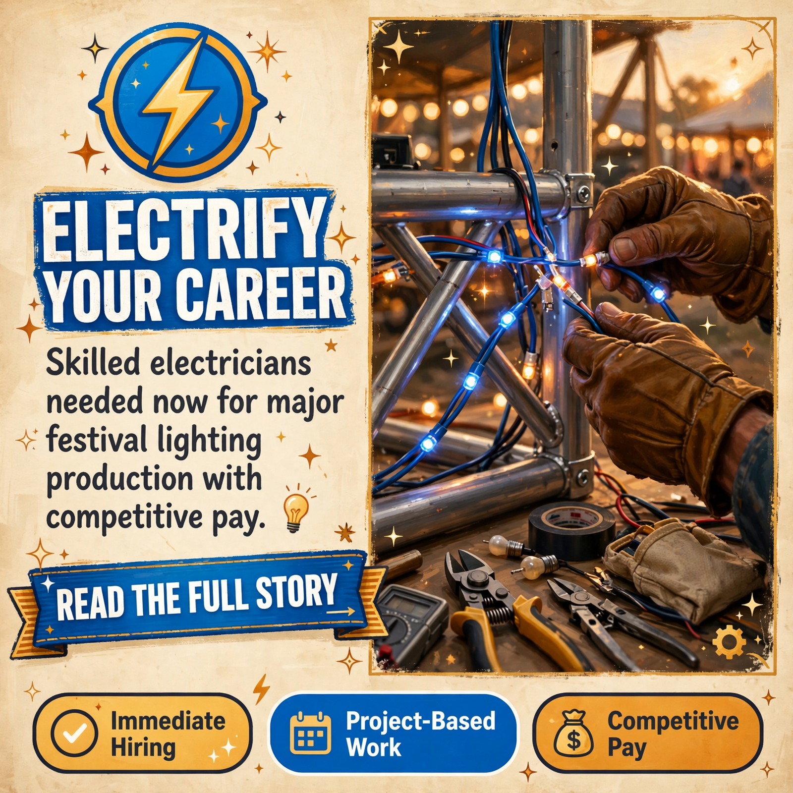 Featured image for "⚡ Labor Finders Chattanooga Hiring Electricians for Asian Lantern Festival Project"
