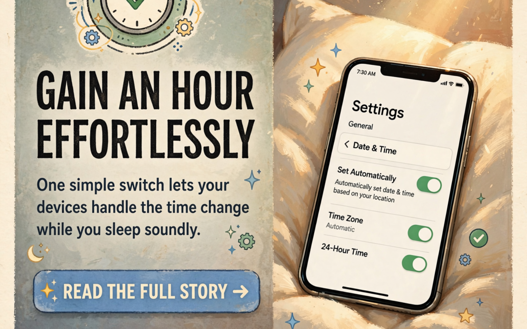 π°οΈ Fall Back Without the Fuss: Make Sure Your Phone and Computer Change Their Own Clocks on Nov. 1