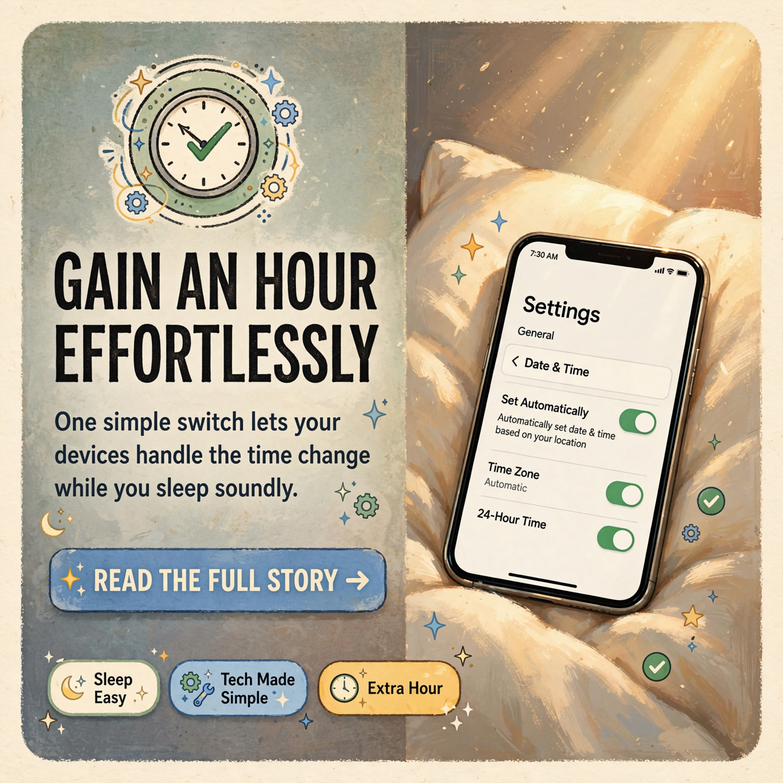 Featured image for "🕰️ Fall Back Without the Fuss: Make Sure Your Phone and Computer Change Their Own Clocks on Nov. 1"