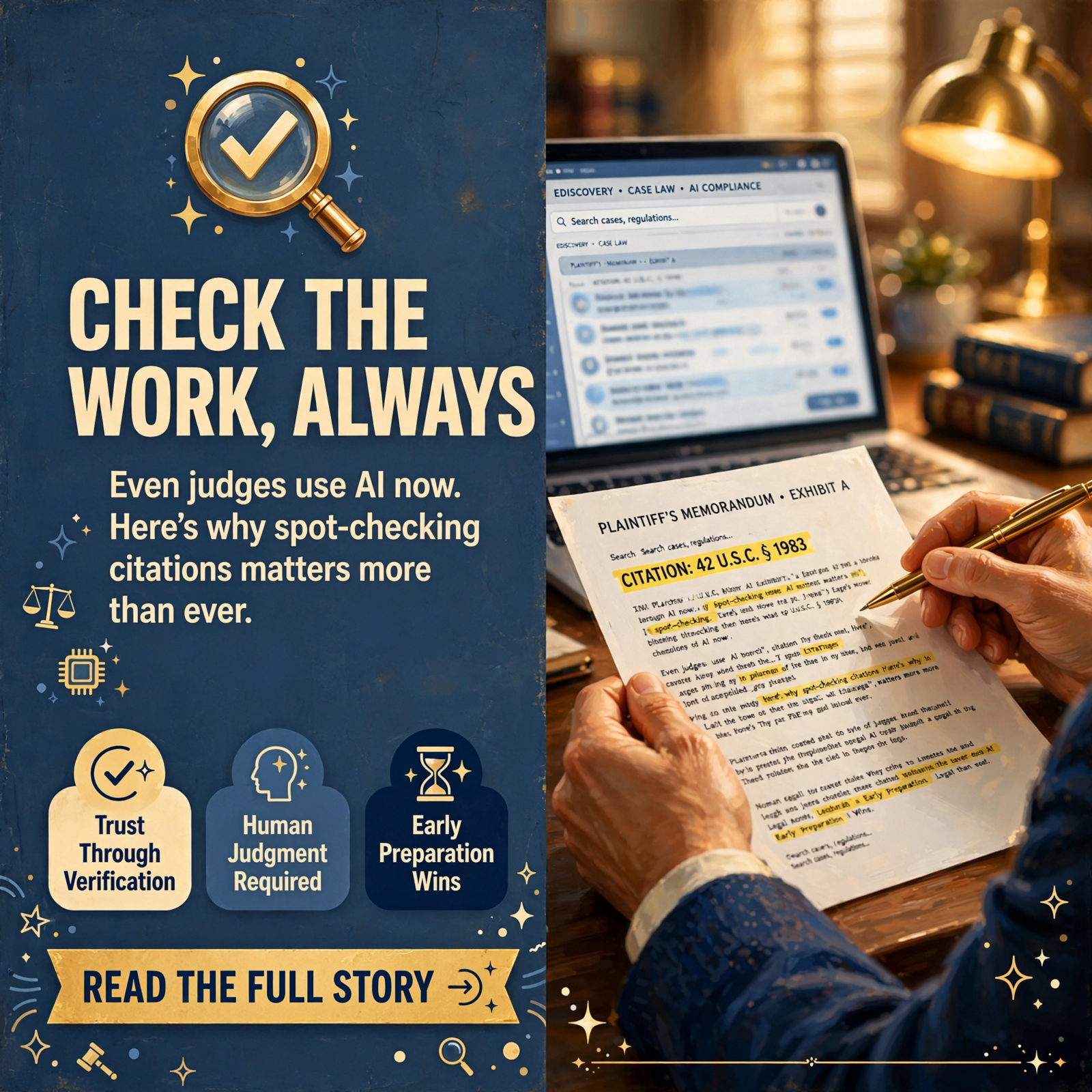 ⚾ Check the Work, Even the Judge’s: An Appeals Court Pulls a Case Over Made-Up Citations, Doc Review Isn’t Dead, and AI… Featured image for "⚾ Check the Work, Even the Judge's: An Appeals Court Pulls a Case Over Made-Up Citations, Doc Review Isn't Dead, and AI Meeting Notes…