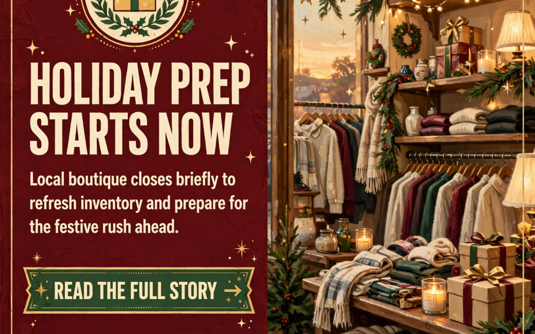 🎁 Red Bird Mercantile Closing for Holiday Prep – Shop Before October 28