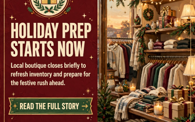 🎁 Red Bird Mercantile Closing for Holiday Prep – Shop Before October 28