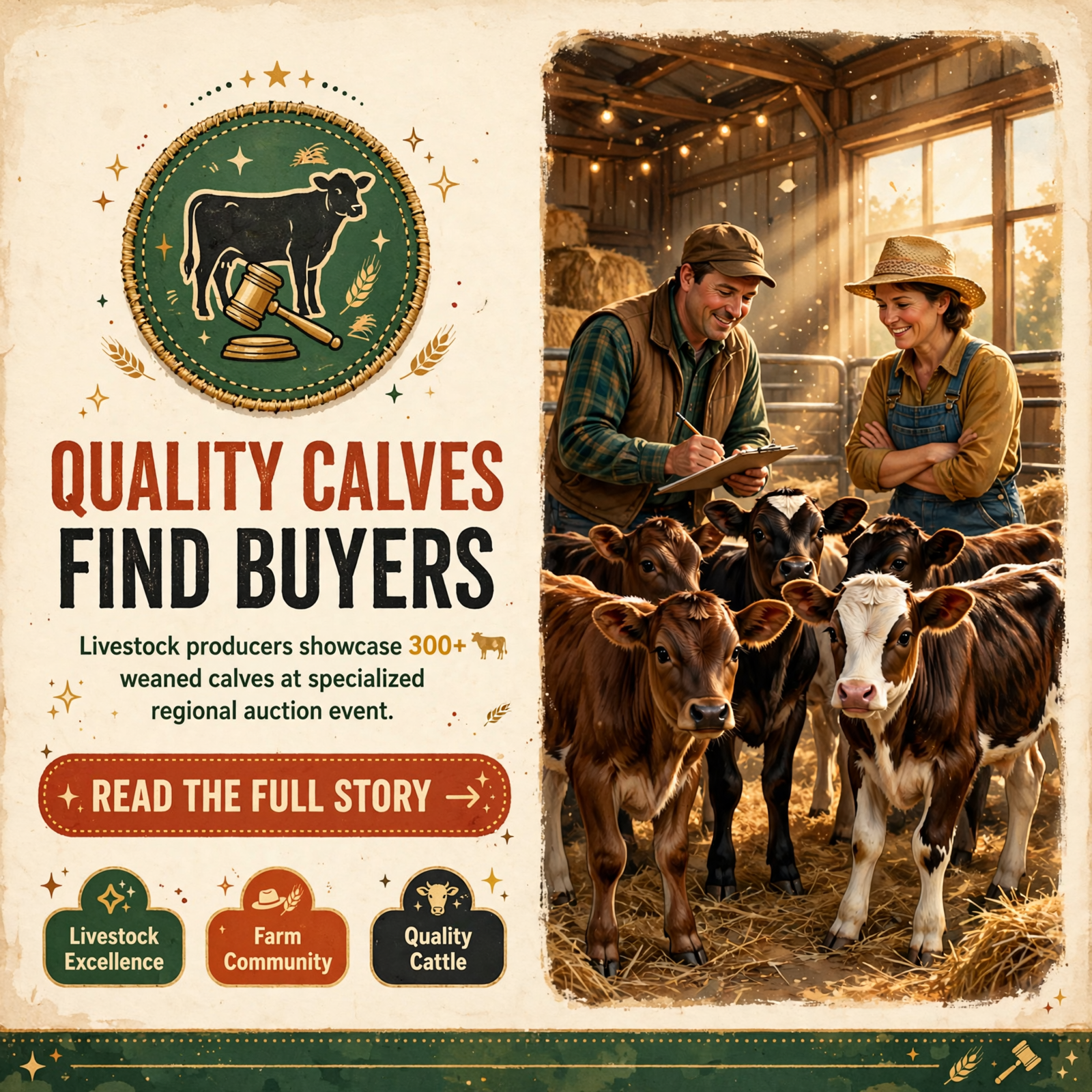 Featured image for "🐮 Morris Bros Stockyard Weaned Program Calf Sale Set for November 2nd"