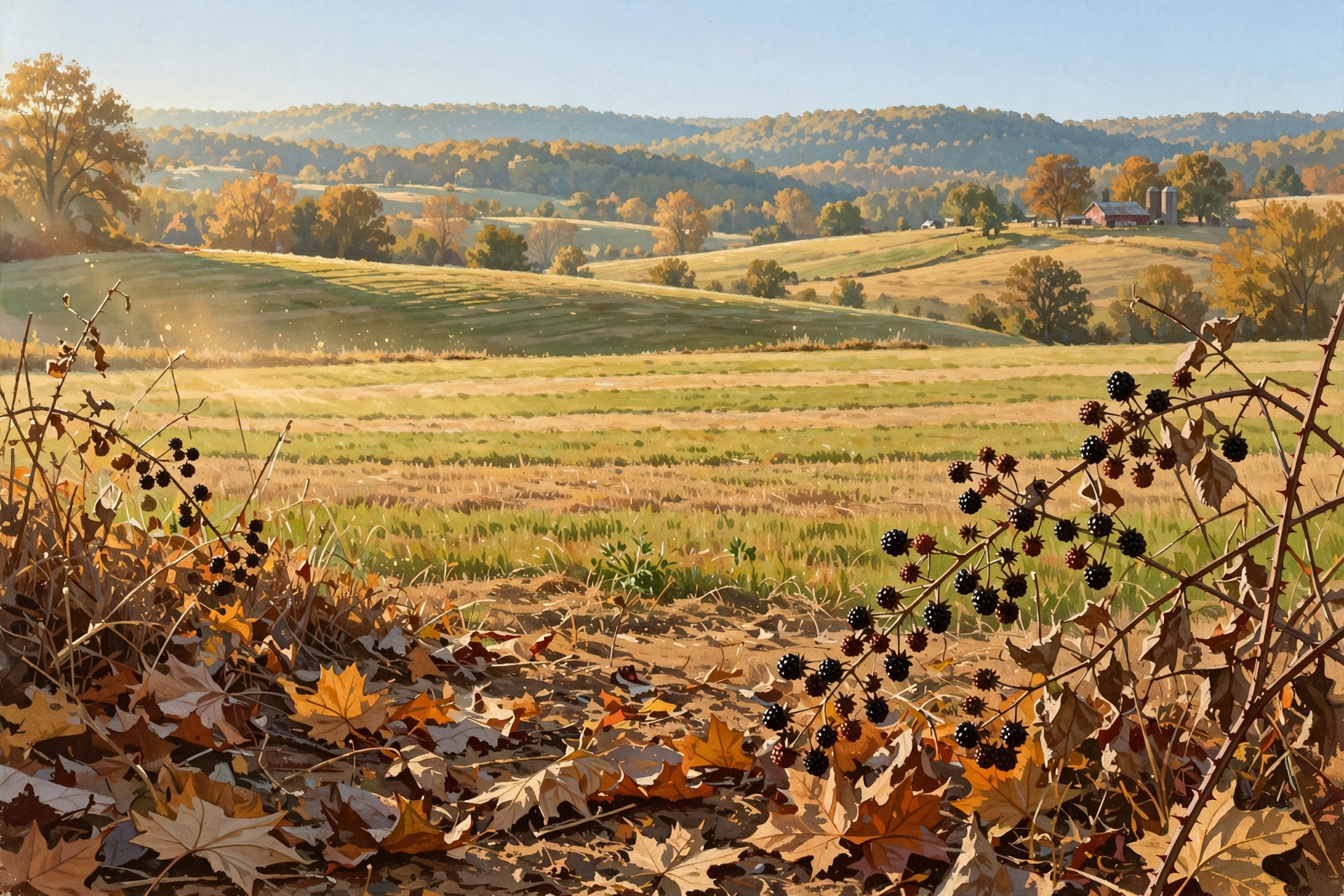 Illustration for 🌾 Farm Payments on the Way, a Blackberry Cleanup Date, Leaves Worth Keeping and a Steady Pasture Report — Your Farm & Garden Report