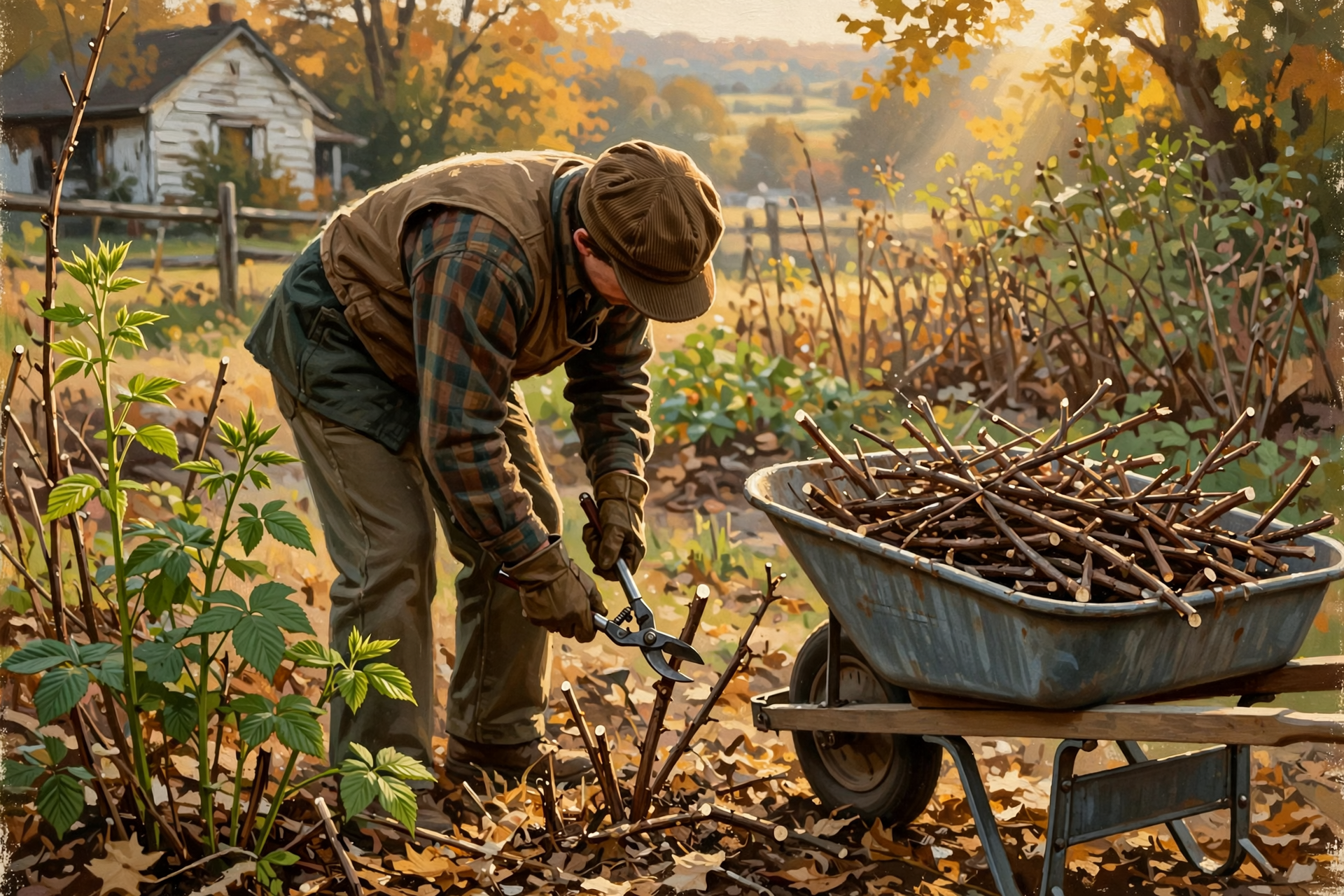 Illustration for 🫐 Tuesday Is Blackberry Cleanup Day: Out With the Old Canes