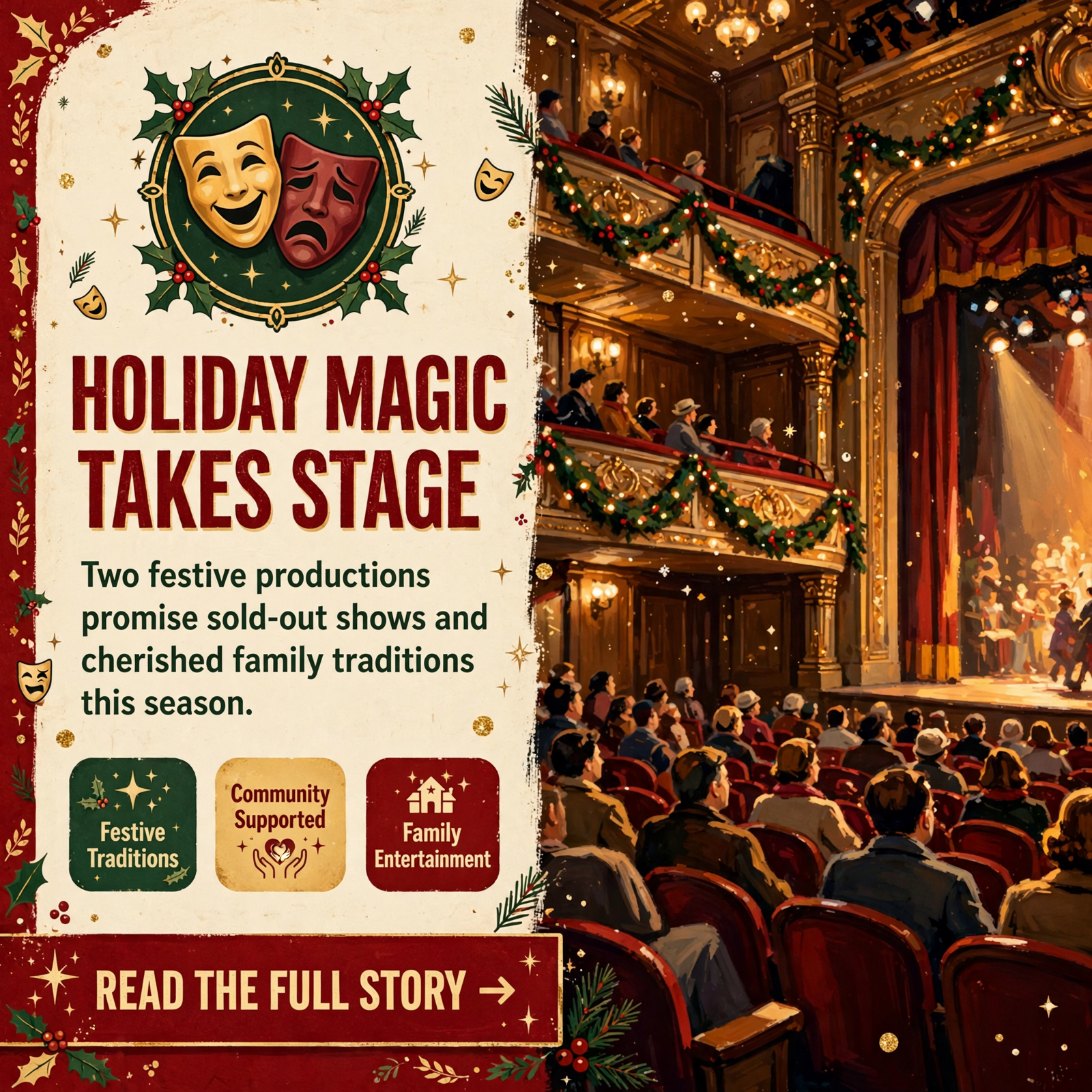 Featured image for "🎭 Two Holiday Productions Coming to Cumberland County Playhouse - Tickets on Sale Now"