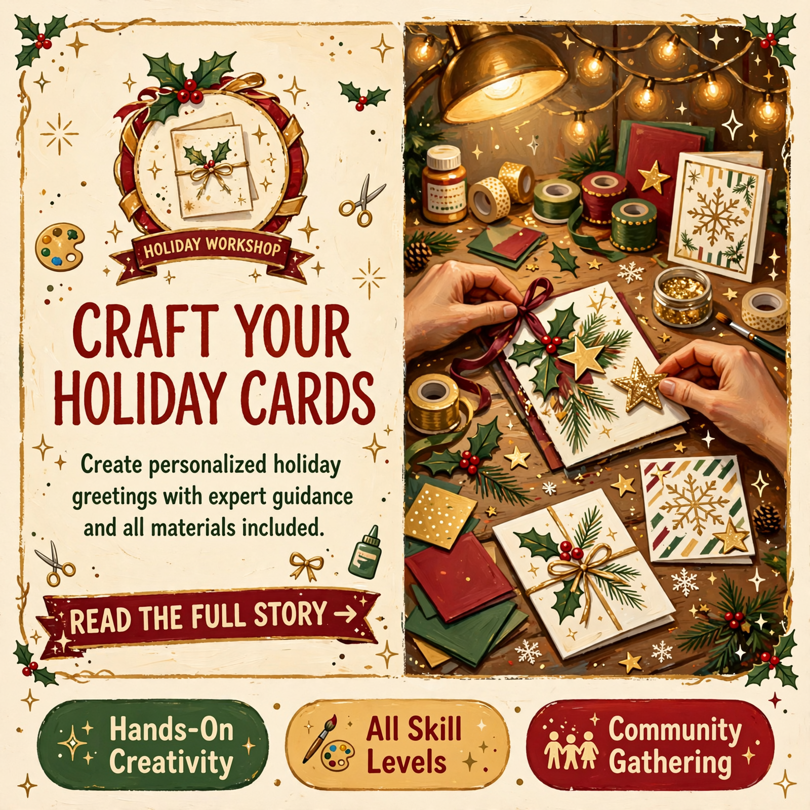 Featured image for "🎨 Christmas Greetings Workshop Brings Hands-On Card Making to Crossville"