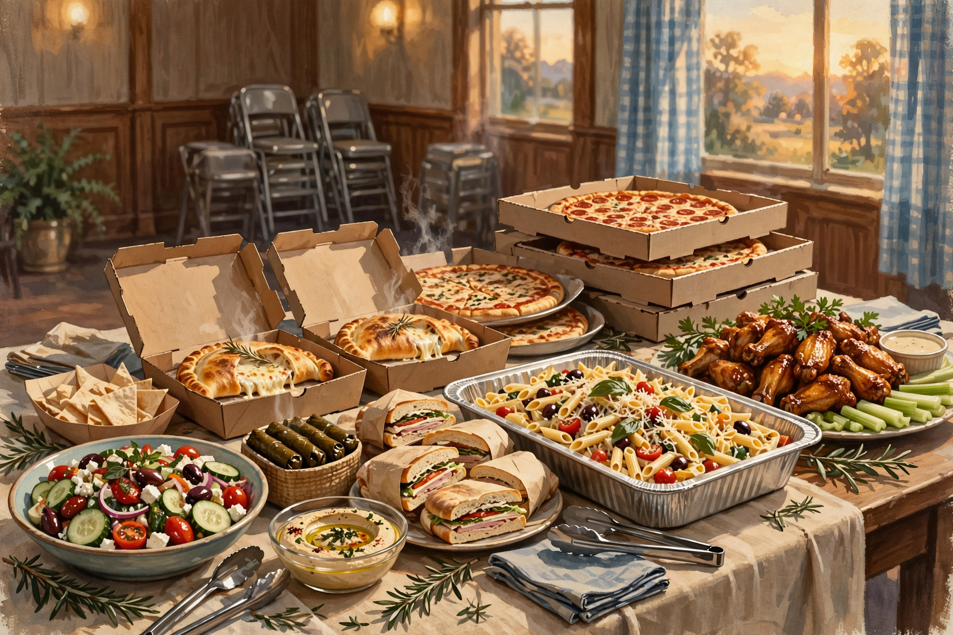 Illustration for 🍕 The Pizza Comes to the Party: Dunlap Pizza King Now Caters