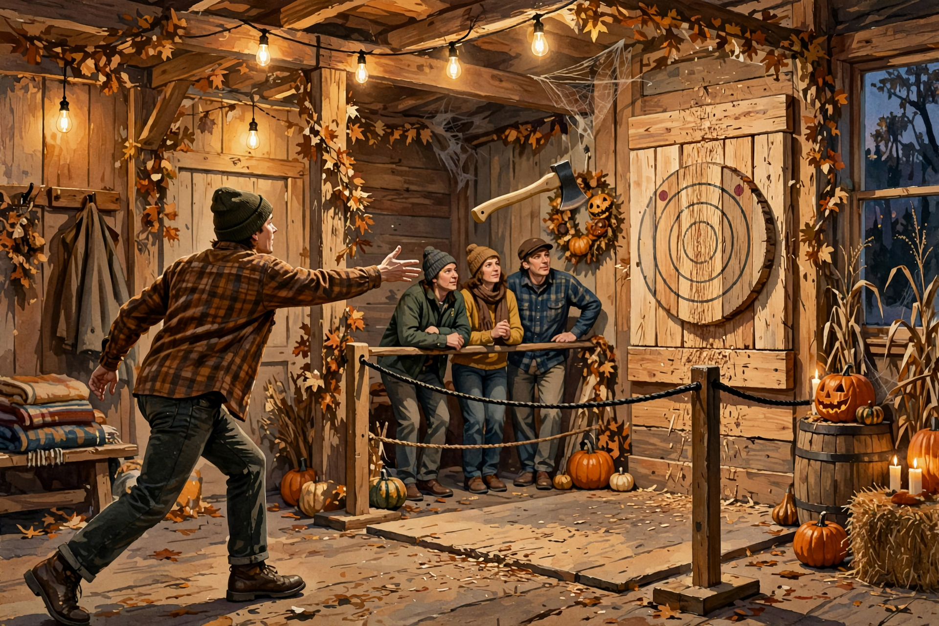 Illustration for 🎃 Fun on the Calendar: Holiday Parties, an Axe Tournament and Decorated Cars