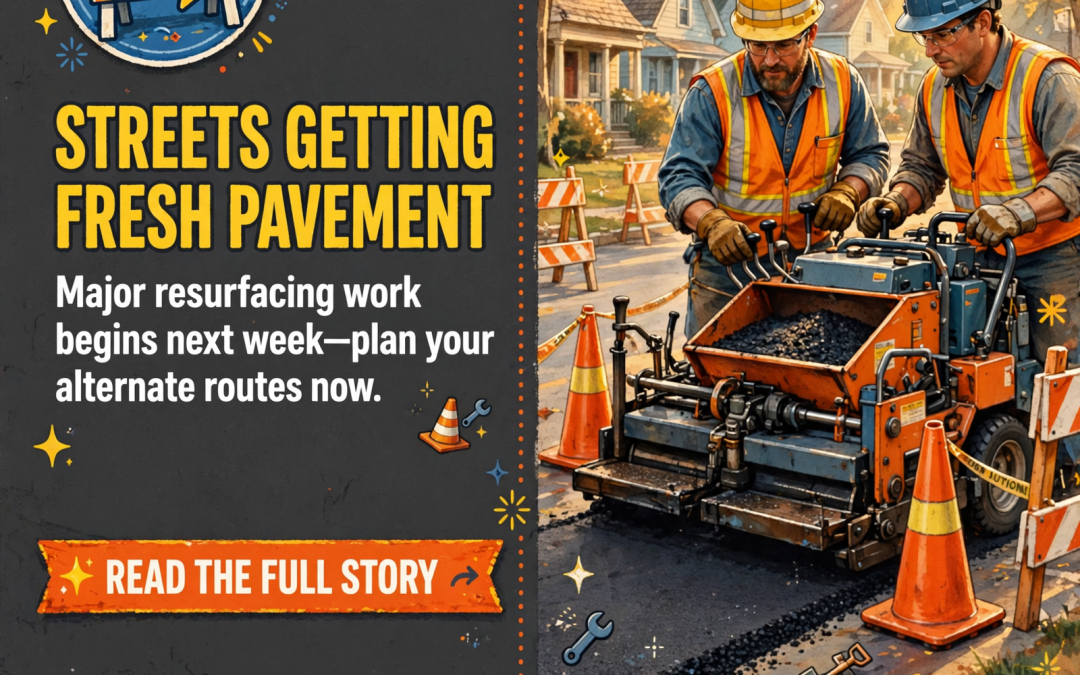 🛣️ Street Paving Project Scheduled to Begin in Crossville October 27