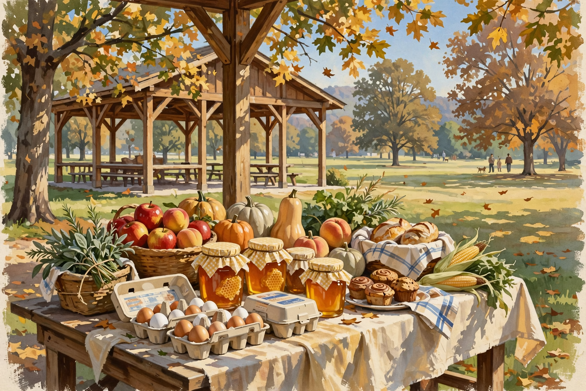 Illustration for 🍎 Farmers Market and a Yard Sale