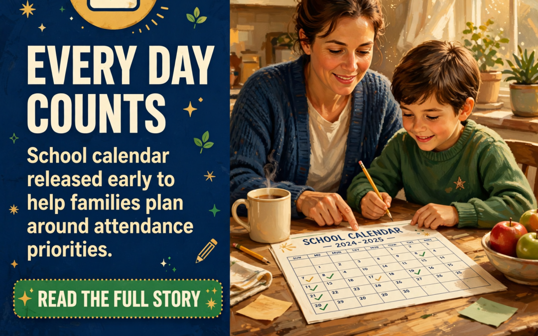 📅 Van Buren County Schools Releases 2027-2028 Calendar – Attendance Emphasis Highlights Learning Impact
