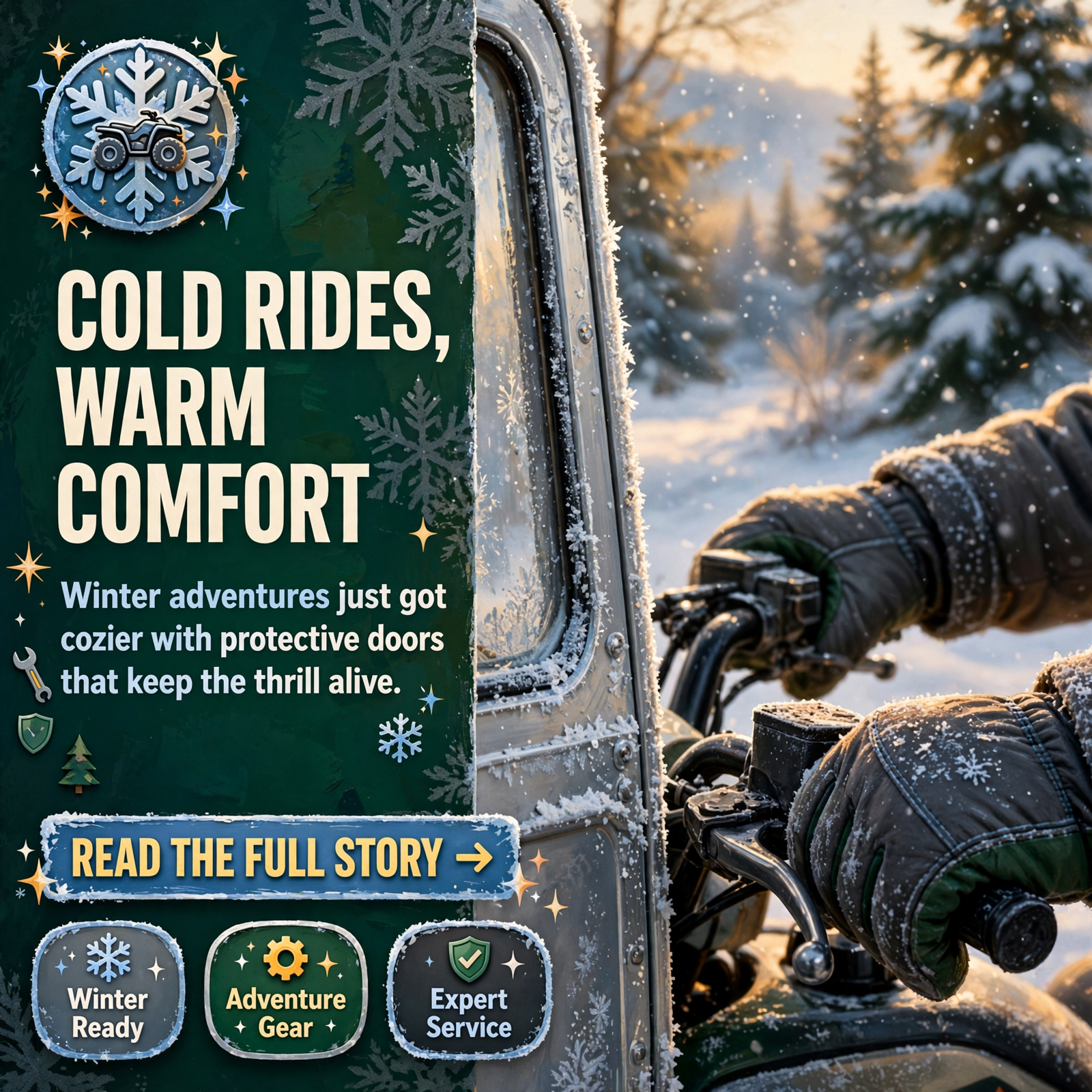 ❄️ Winter-Ready Rides: Pro X Powersports Offers Kolpin Aluminum Doors for Cold-Season Adventures — Featured Image Featured image for "❄️ Winter-Ready Rides: Pro X Powersports Offers Kolpin Aluminum Doors for Cold-Season Adventures"