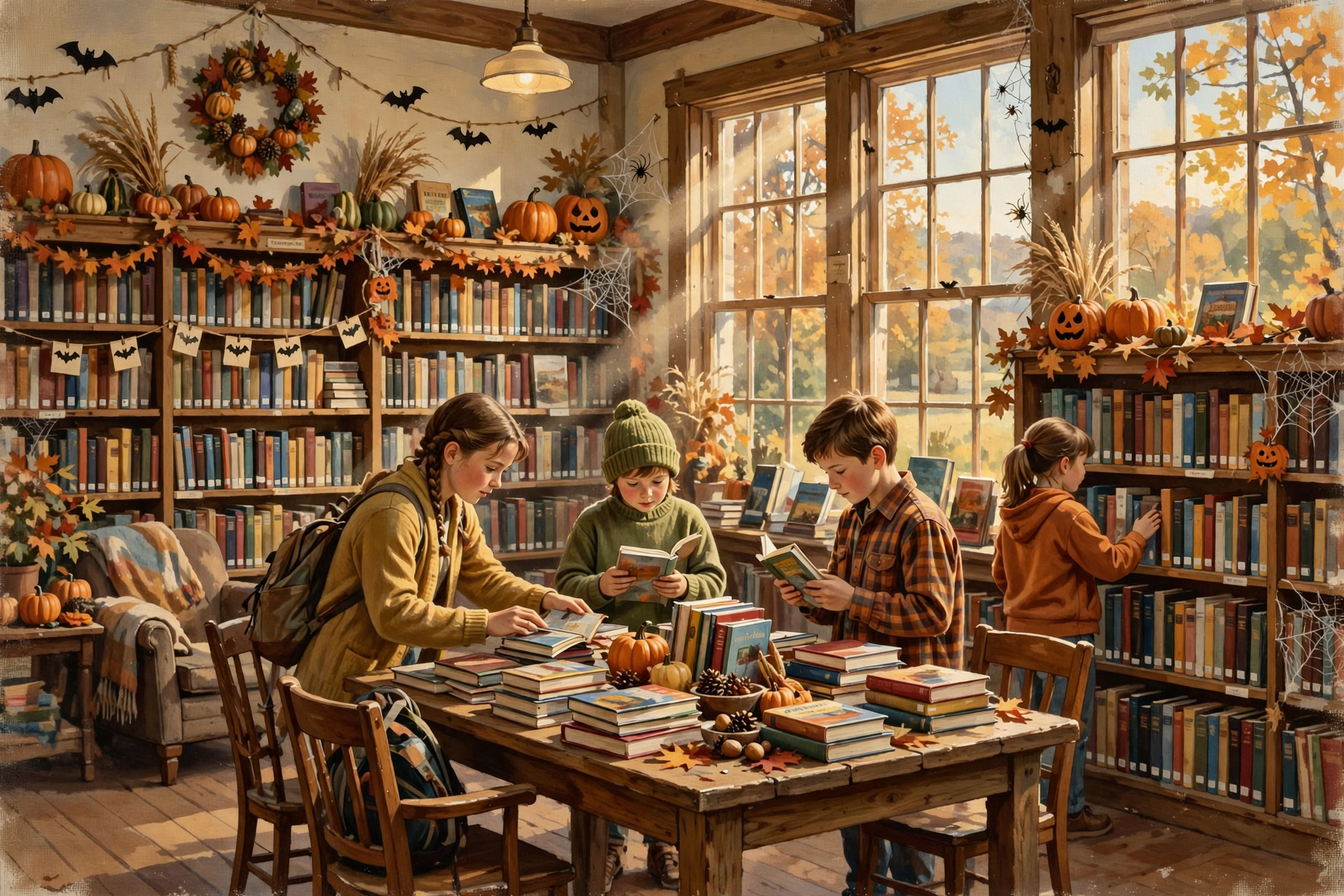 Illustration for 📚 Free-Book Friday at the Library, Plus Halloween Weekend