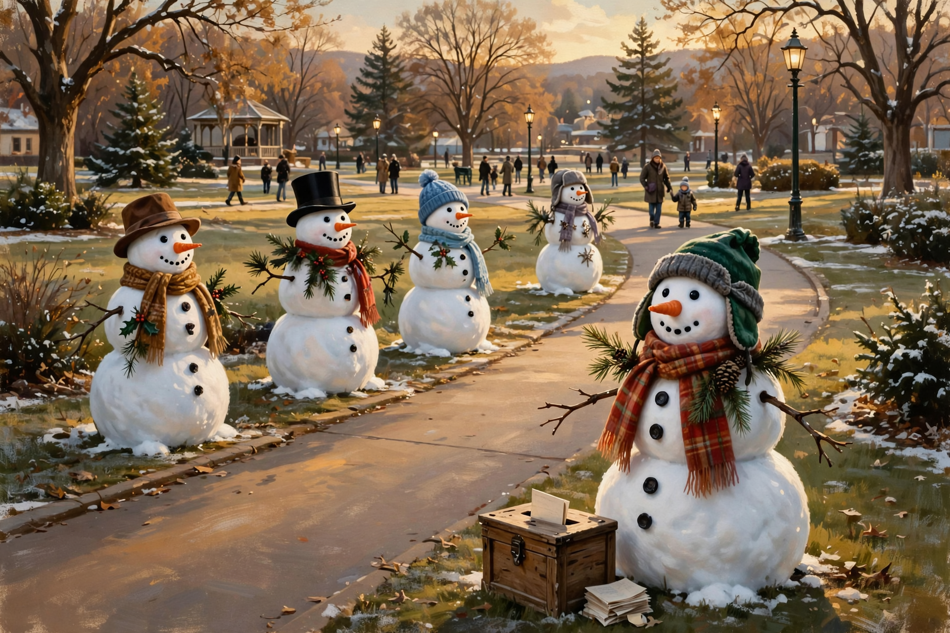 Illustration for β Vote for Your Favorite Snowman at Calhoun's Snowman Spectacular