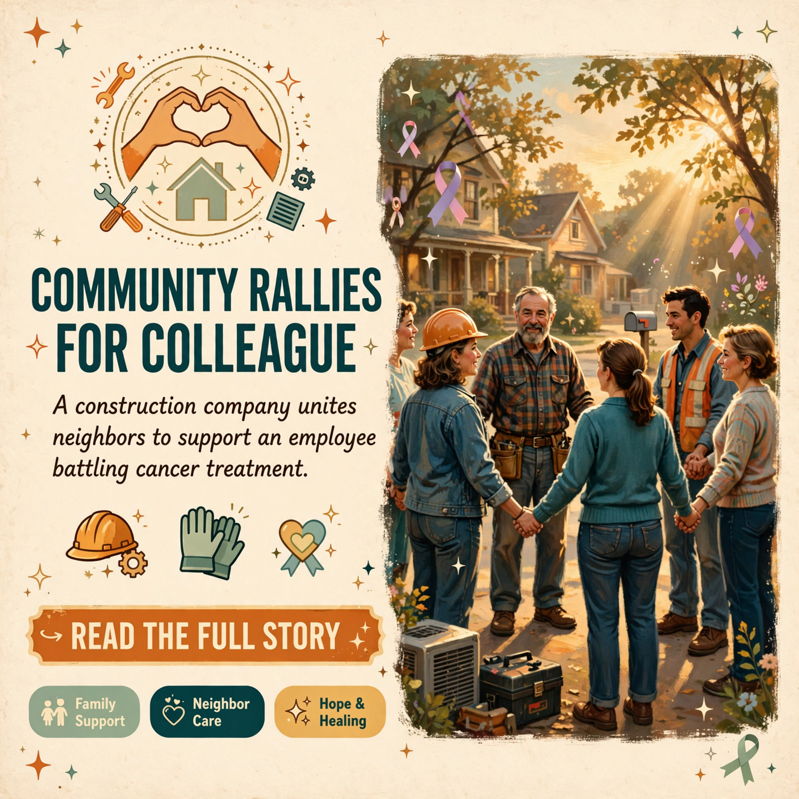 Featured image for "🧡 Local Construction Company Rallies Community Support for Employee Facing Cancer Treatment"
