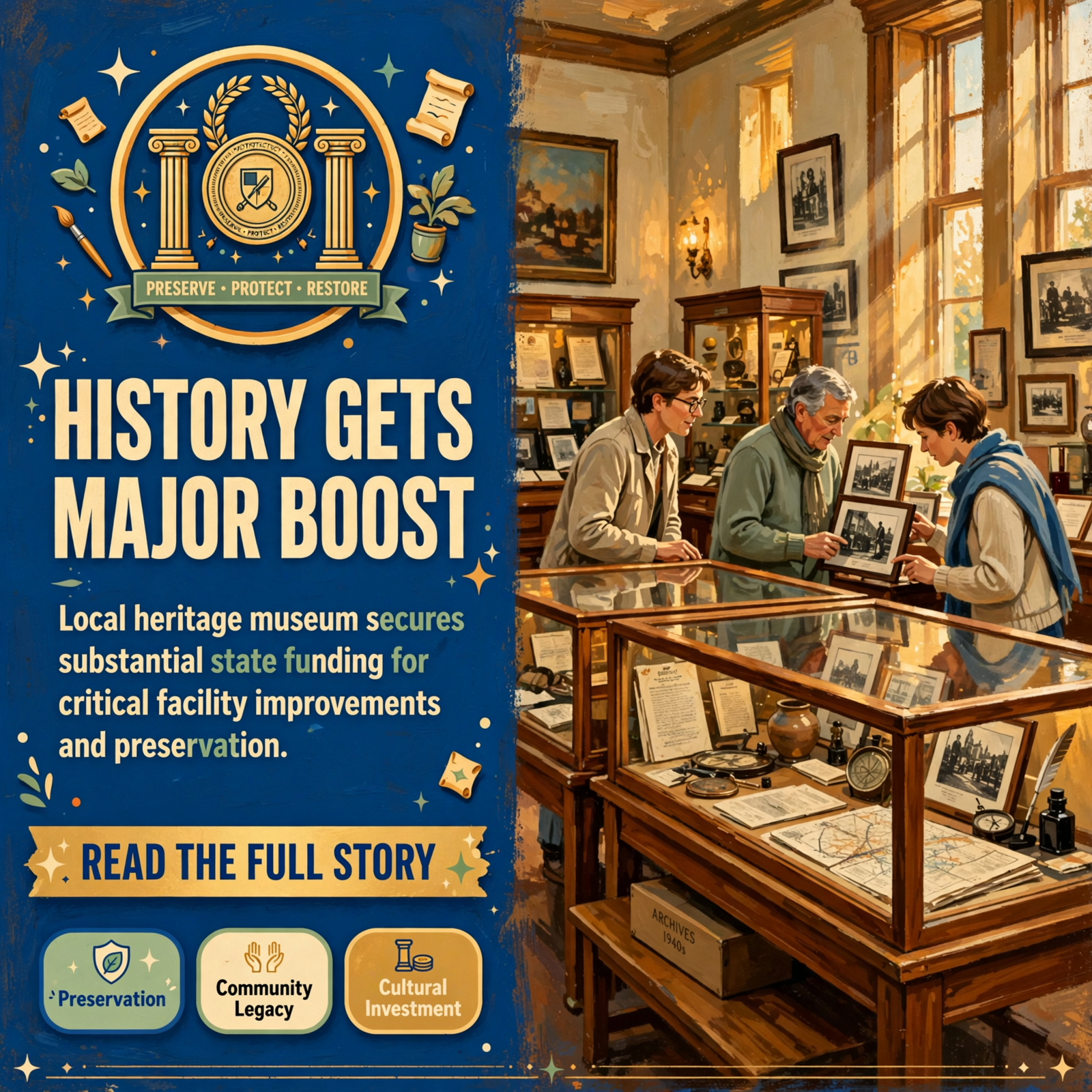 Featured image for "🏛️ White County Heritage Museum Receives $35,450 State Grant for Capital Improvements"