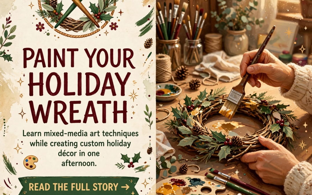 🎨 Wooden Wreath Painting Workshop Comes to Dayton on December 5th