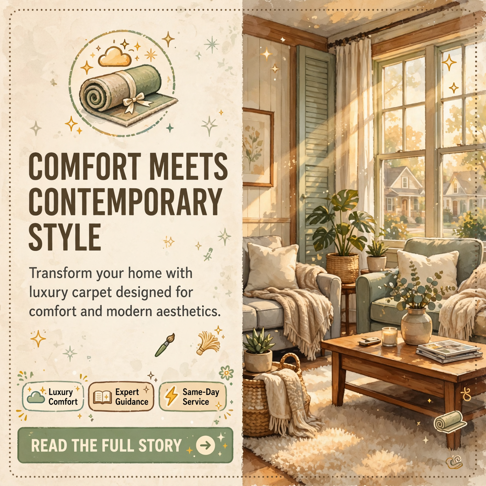 Featured image for "🏡 Direct Flooring Showcases Revolution Mills Tahiti Carpet in Chattanooga"