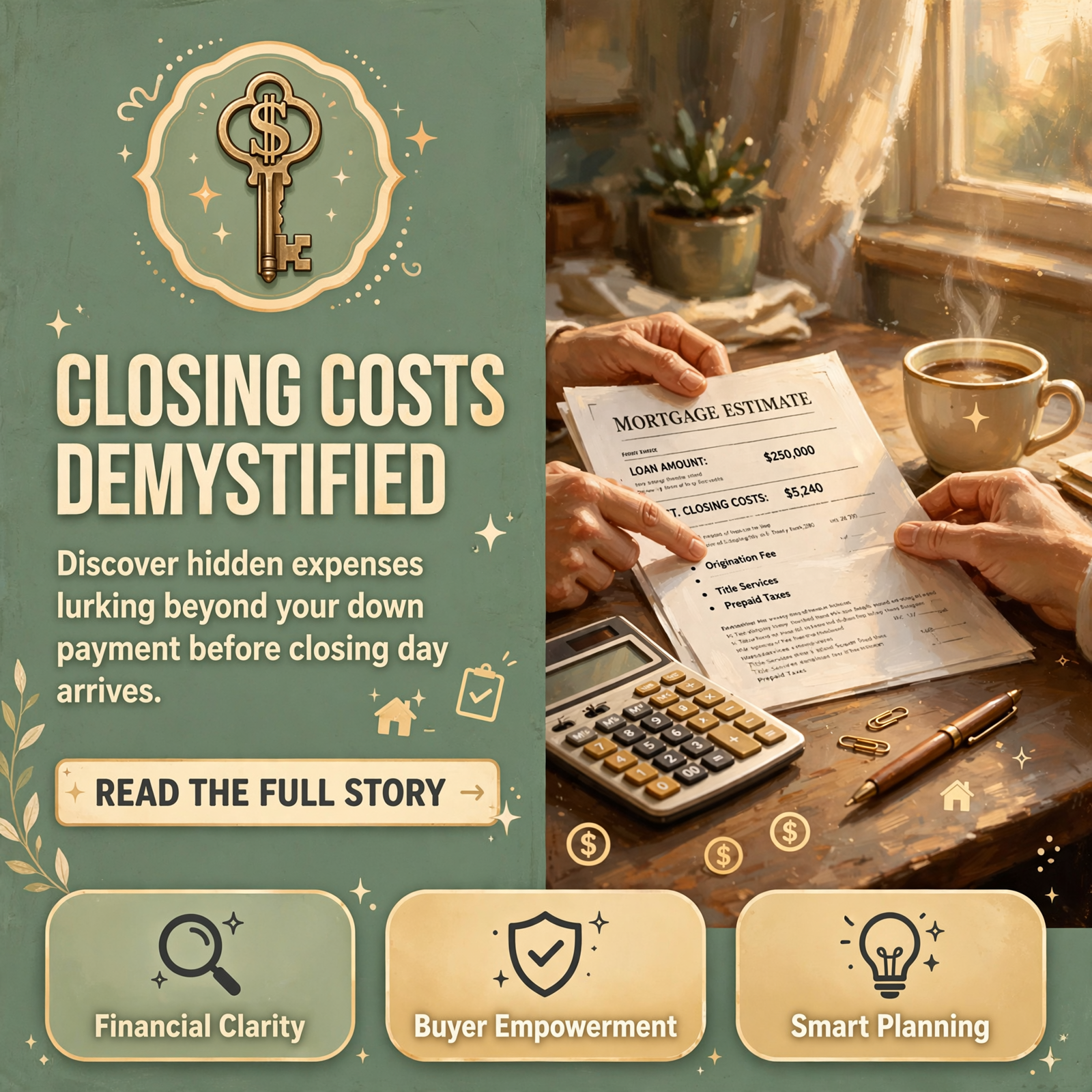 Featured image for "🏡 Understanding Closing Costs Beyond Your Down Payment - What Home Buyers Should Know"
