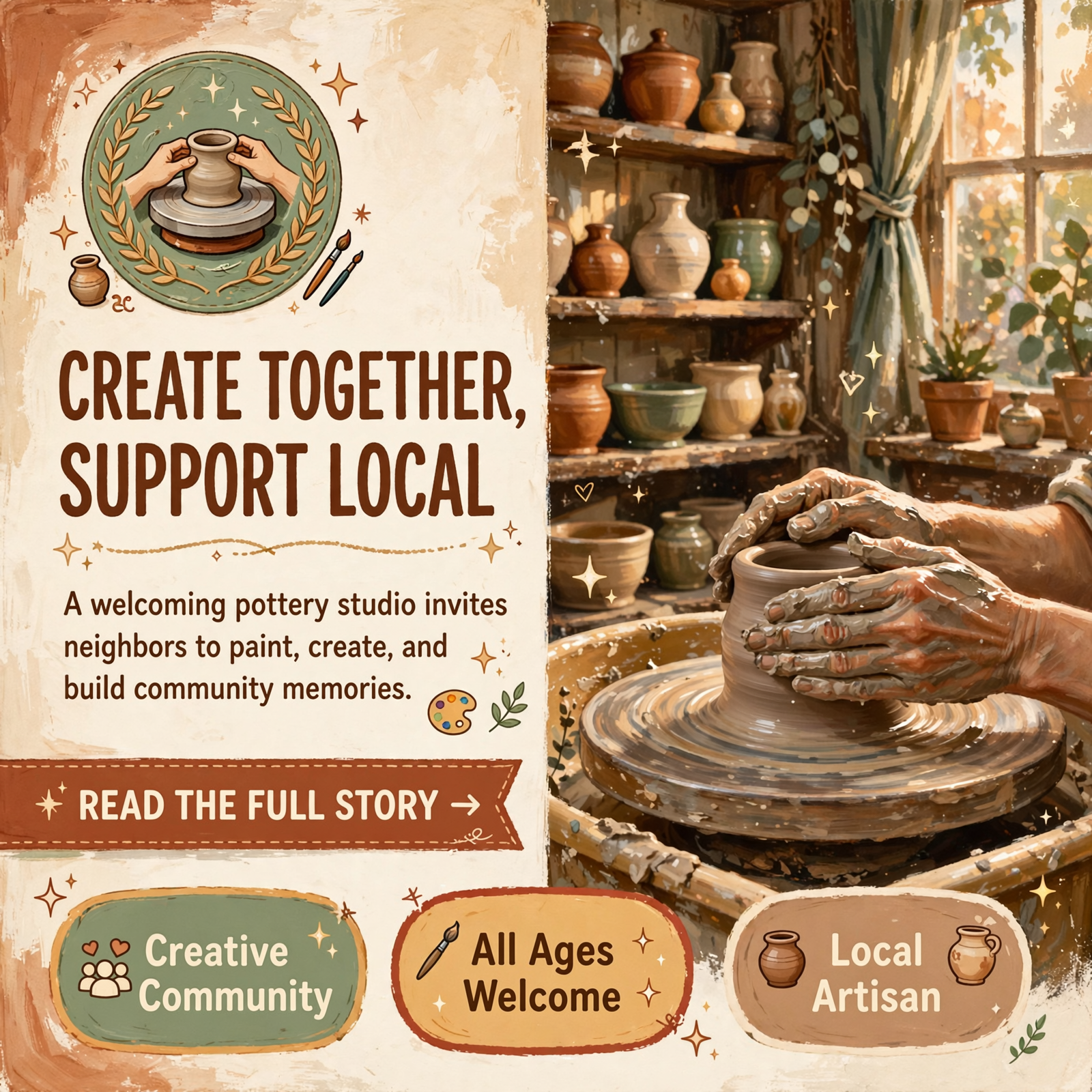 Featured image for "🎨 Smalltown Ceramics Reaches Out to Community: Support a Local Creative Studio"