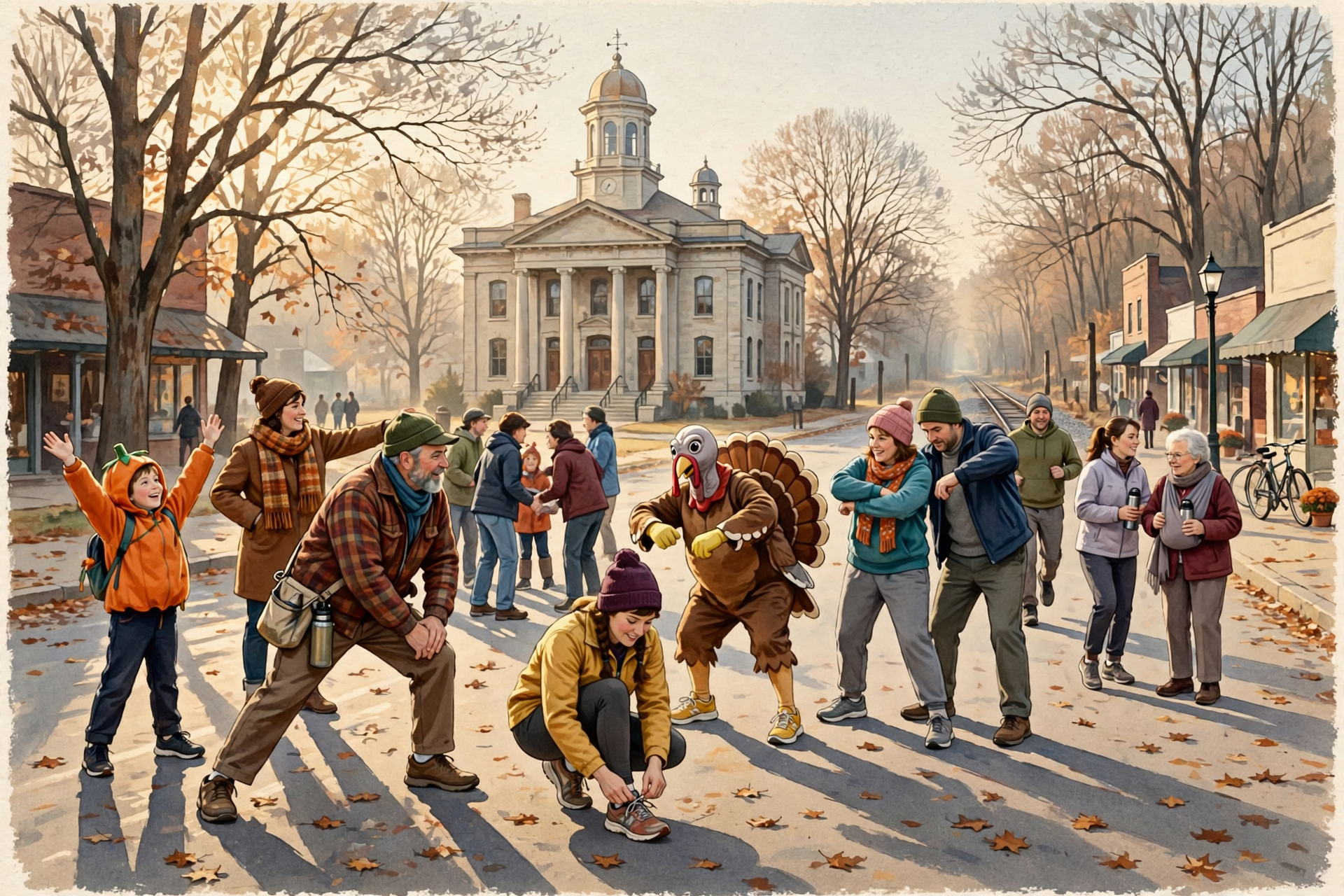 Illustration for 🦃 Trot Off the Turkey Before Dinner at the Sequatchie Valley Turkey Trot 5K in Jasper