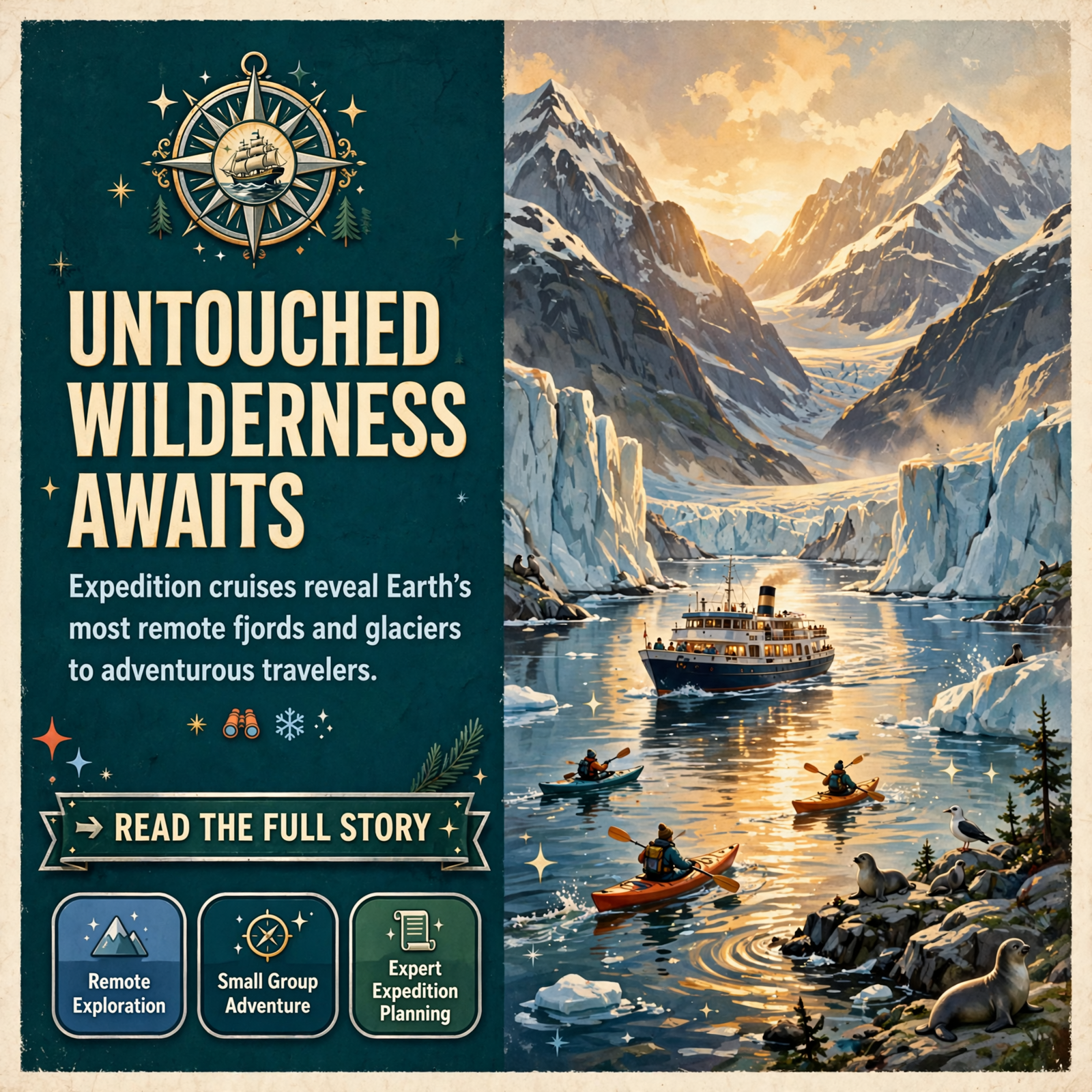 Featured image for "🌍 Australis Cruises: Remote Patagonia Expeditions for Adventure Travelers"