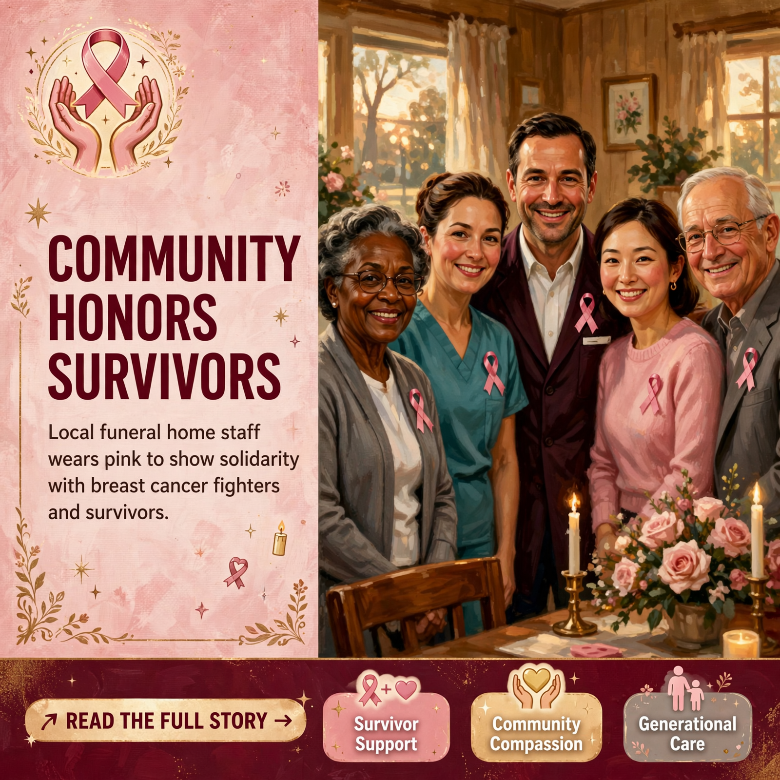 Featured image for "💗 Standefer-Reed Funeral Home Staff Honors Breast Cancer Awareness Month"