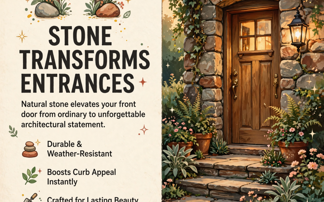 🪨 Stone Entrance Design: Adding Character and Curb Appeal to Your Front Door