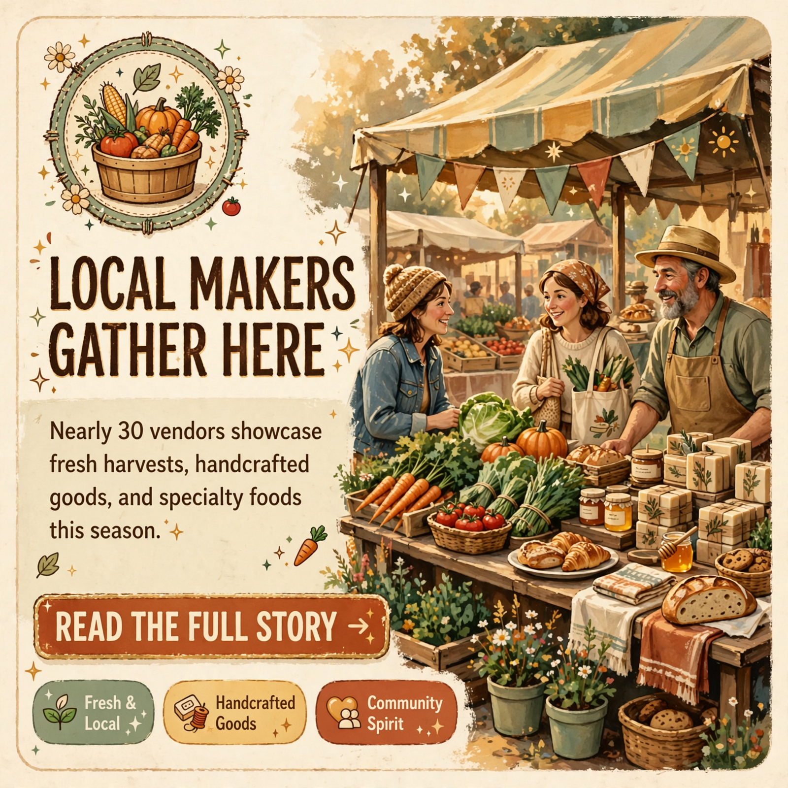 Featured image for "🌾 Dunlap Farmers Market Vendor Lineup Set for October 24"
