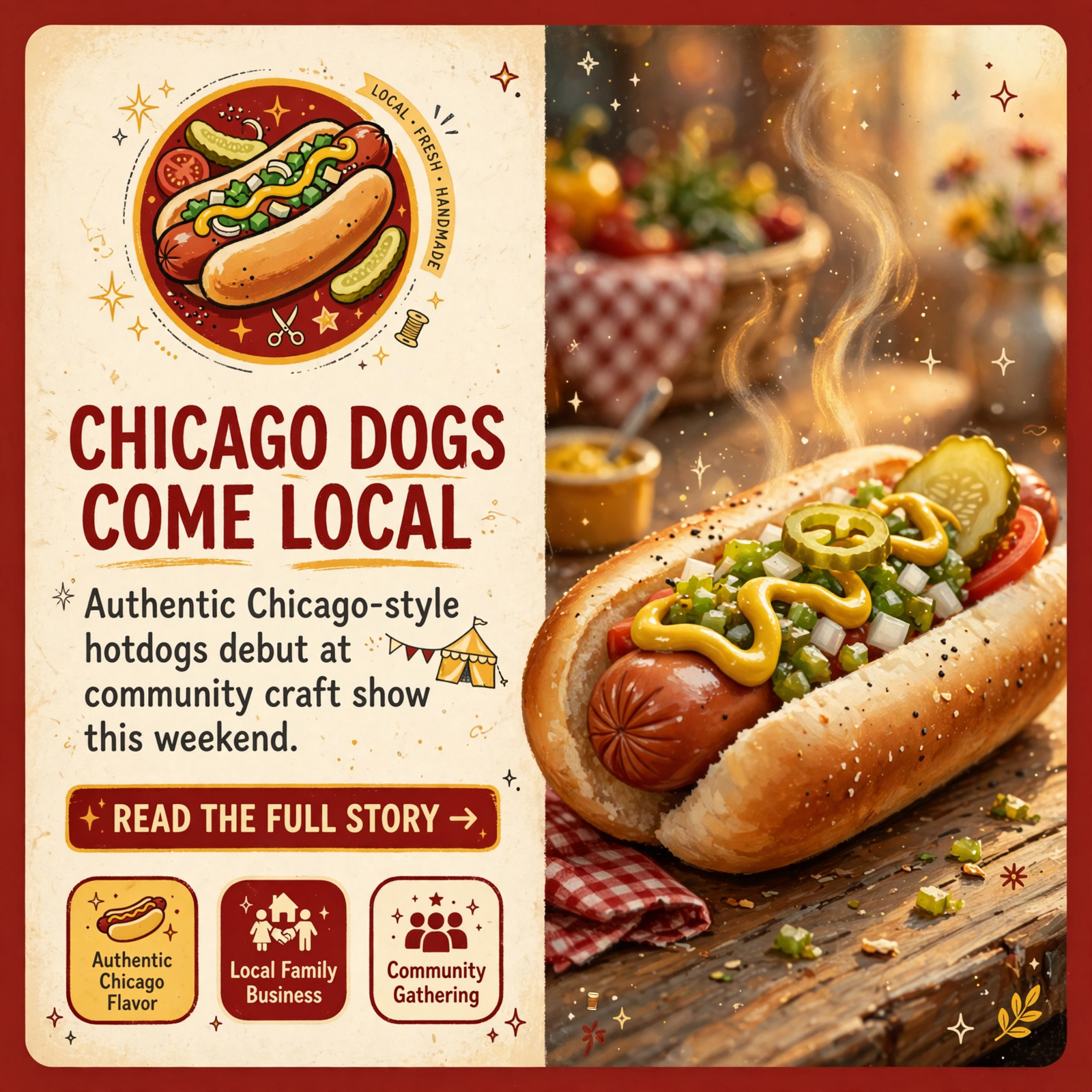 Featured image for "🌭 D&D's Hotdogs Brings Chicago-Style Dogs to Sparta Craft Show"