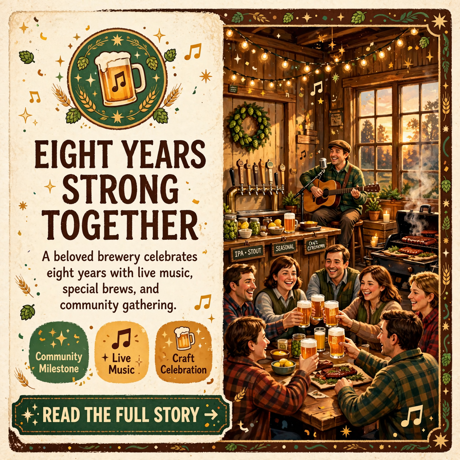 🍻 Happy Trails Brewing Company Celebrates 8 Years in Downtown Sparta with Live Music, Special Releases & Community… Featured image for "🍻 Happy Trails Brewing Company Celebrates 8 Years in Downtown Sparta with Live Music, Special Releases & Community Party"