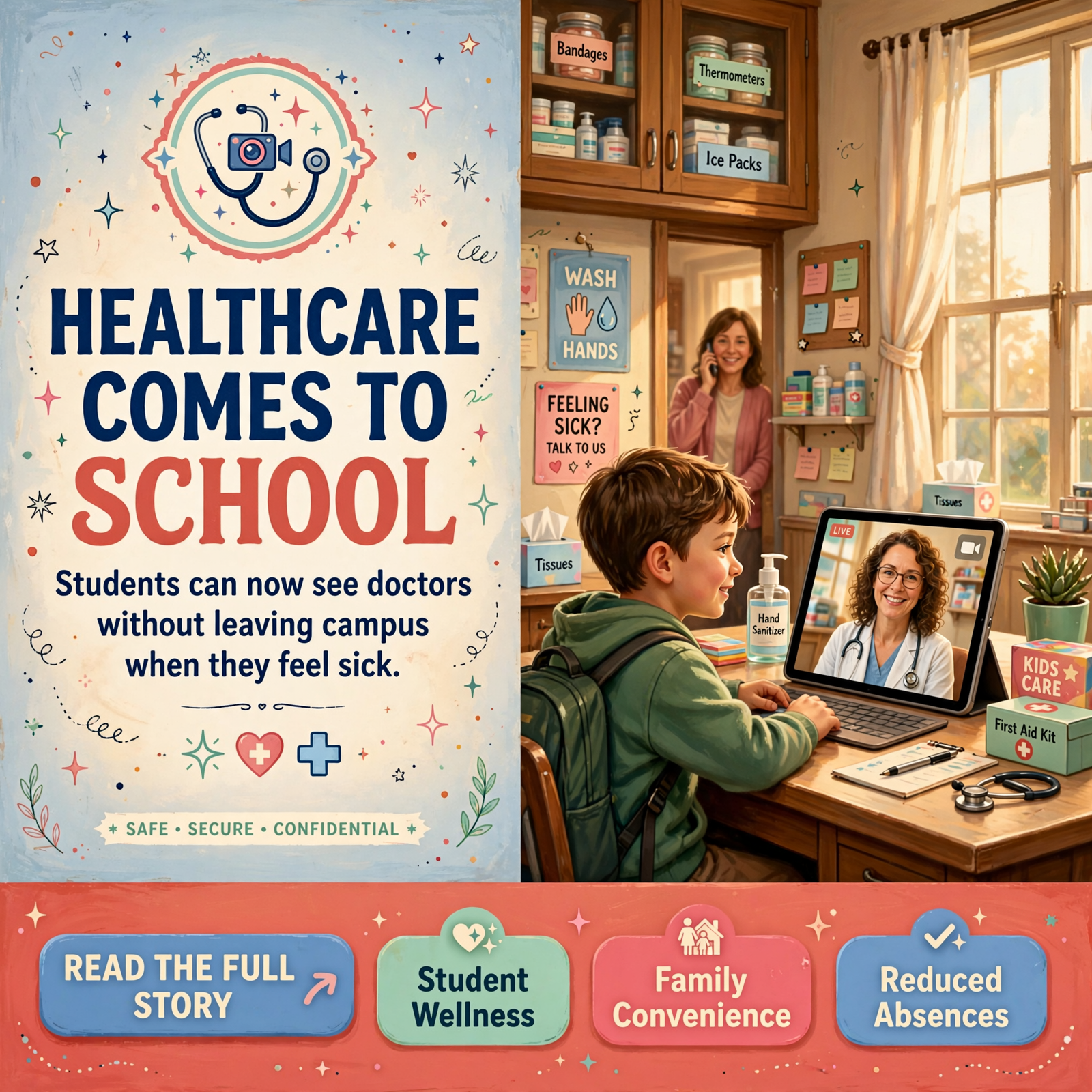 Featured image for "🏥 Van Buren County Schools Partners with Dolly Parton Children's Hospital for In-School Telehealth"