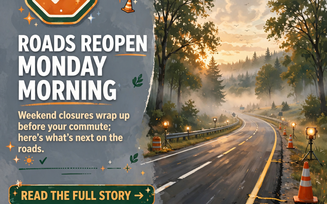 🚧 Everything Reopens by Monday, TDOT’s New List Is Out and Halloween Week Gets a Road Plan: Your Roads & Commute Report