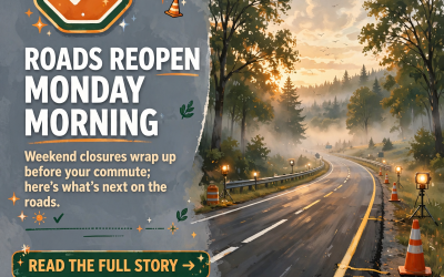 🚧 Everything Reopens by Monday, TDOT’s New List Is Out and Halloween Week Gets a Road Plan: Your Roads & Commute Report