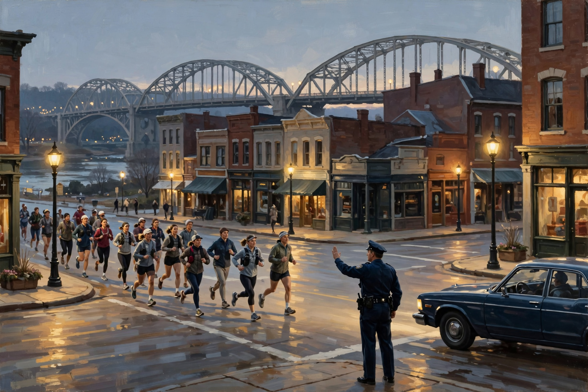 Illustration for 🏃 Still On for Sunday Morning: The Seven Bridges Marathon