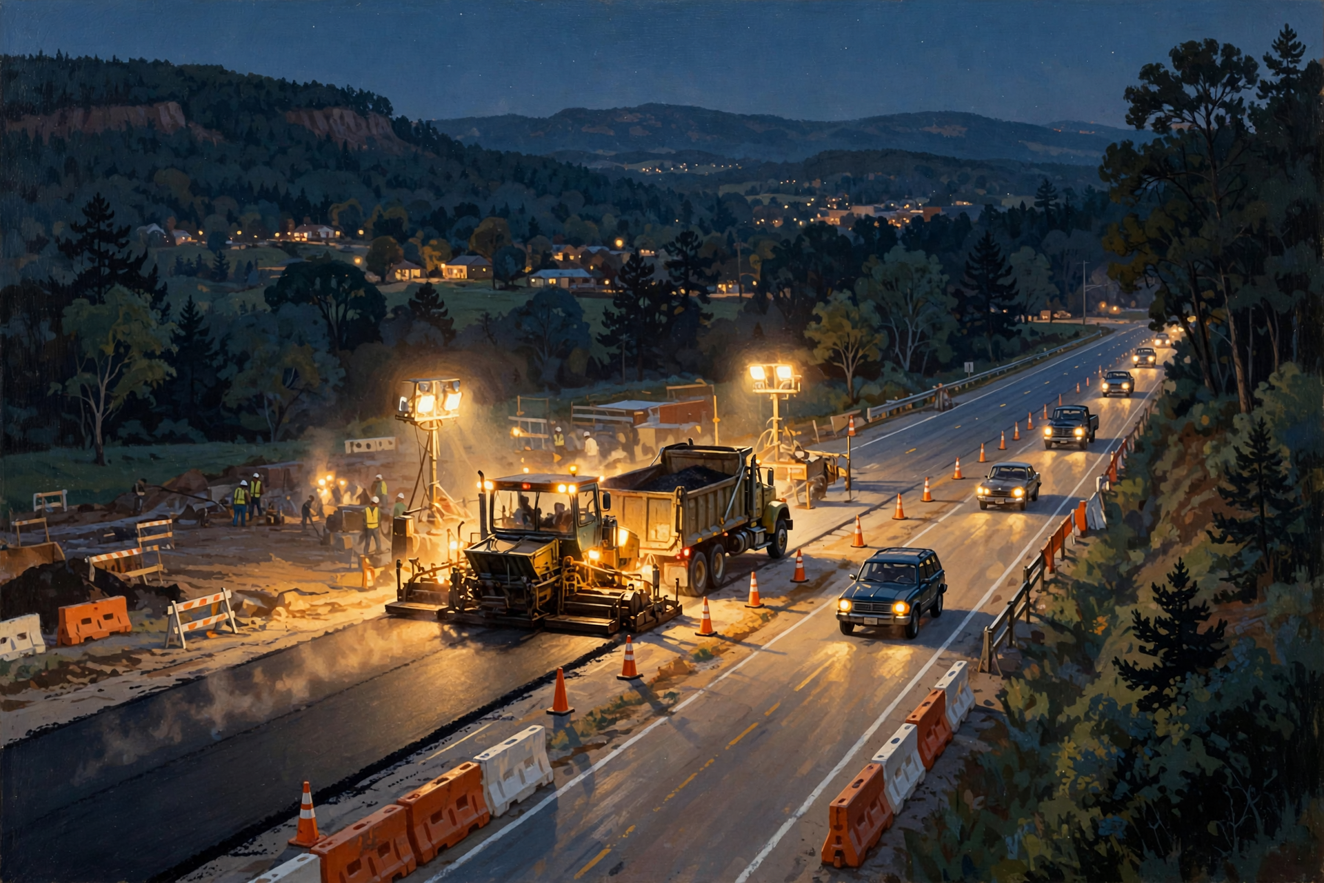 Illustration for 🛣️ I-24 in Marion County: Night Paving Picks Back Up, Plus a Short Wednesday Check