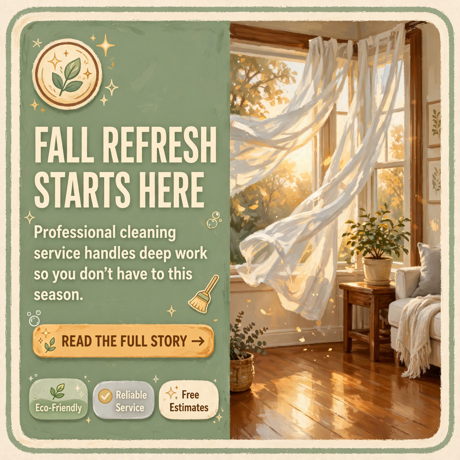 Featured image for "🧹 Truly Clean Spaces LLC Brings Fall Refresh to Chattanooga Homes and Businesses"