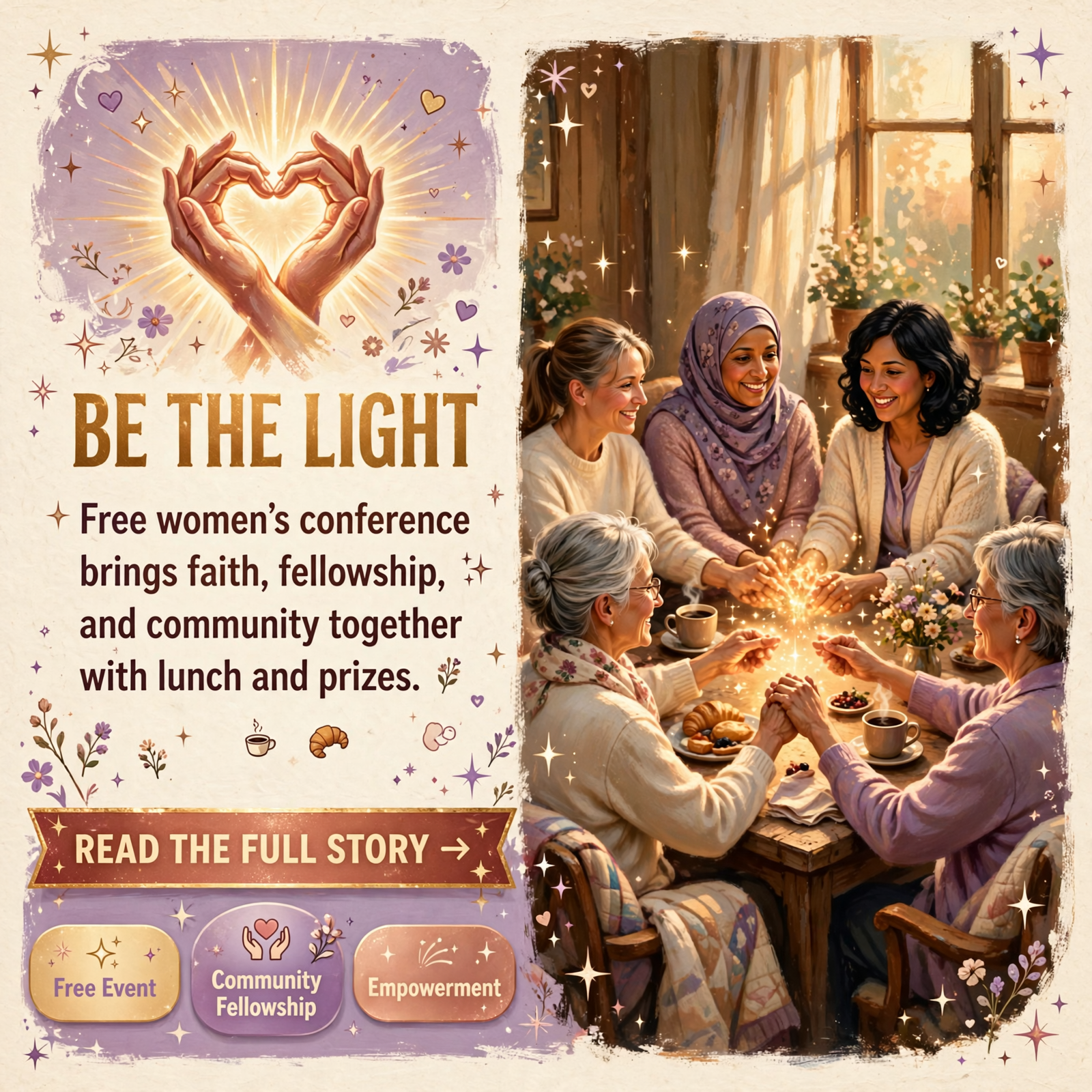✨ ‘Be the Light’ Women’s Conference in Spencer, TN – Free Event with Lunch & Door Prizes on October 24th — Featured… Featured image for "✨ 'Be the Light' Women's Conference in Spencer, TN - Free Event with Lunch & Door Prizes on October 24th"